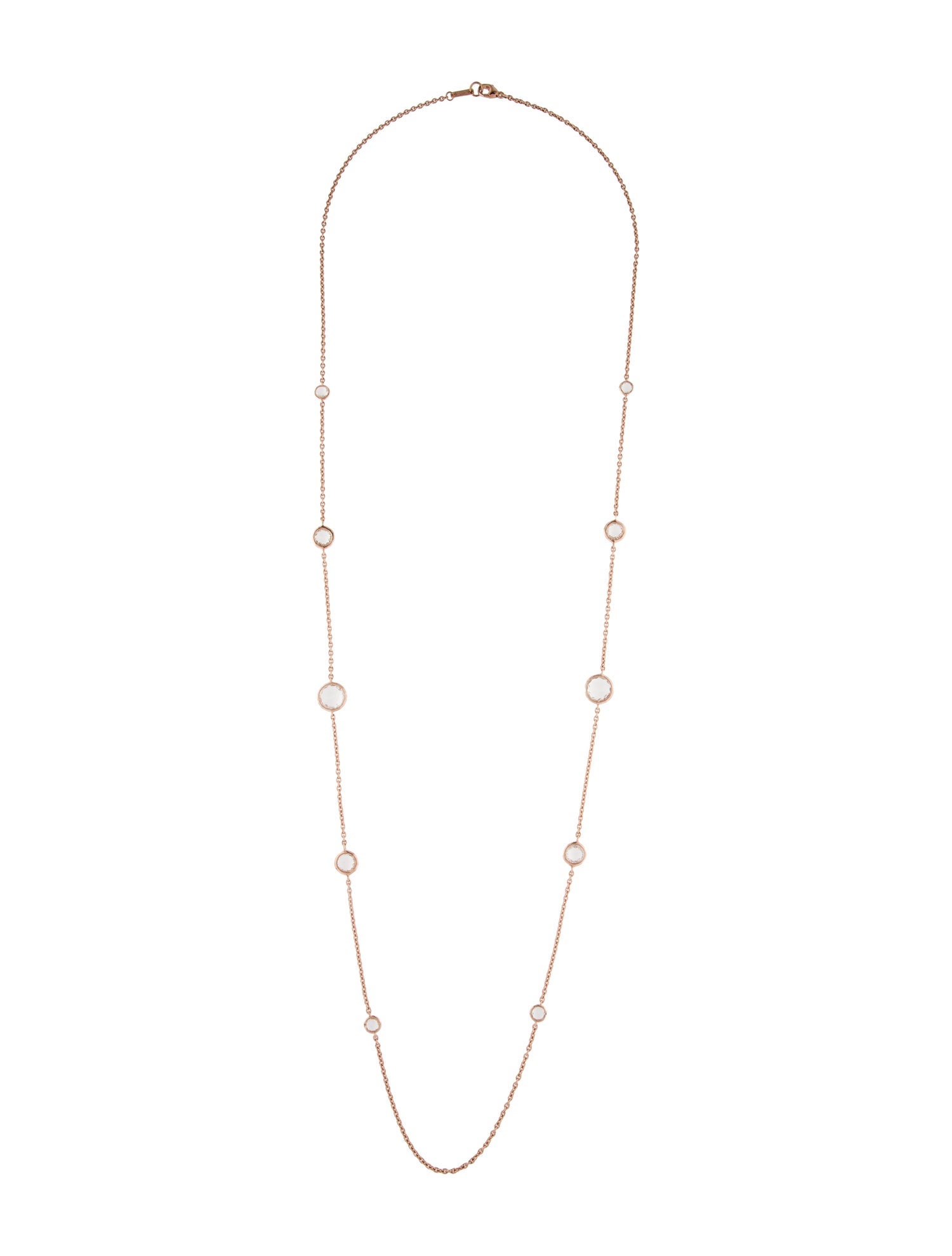 Ippolita Quartz Rosé Paillette Lollipop Station Necklace