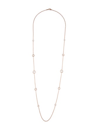 Ippolita Quartz Rosé Paillette Lollipop Station Necklace