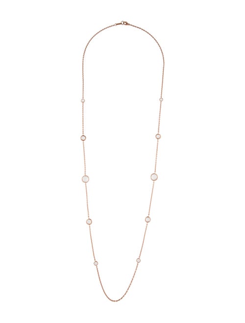 Ippolita Quartz Rosé Paillette Lollipop Station Necklace