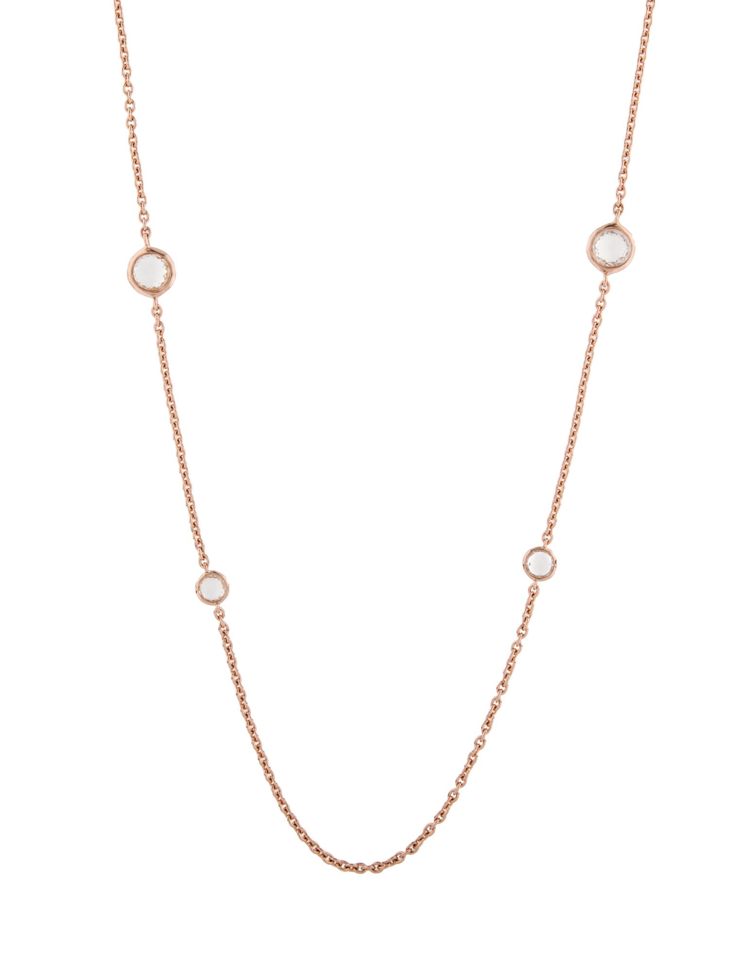 Ippolita Quartz Rosé Paillette Lollipop Station Necklace