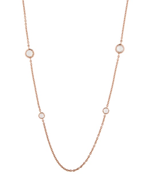 Ippolita Quartz Rosé Paillette Lollipop Station Necklace