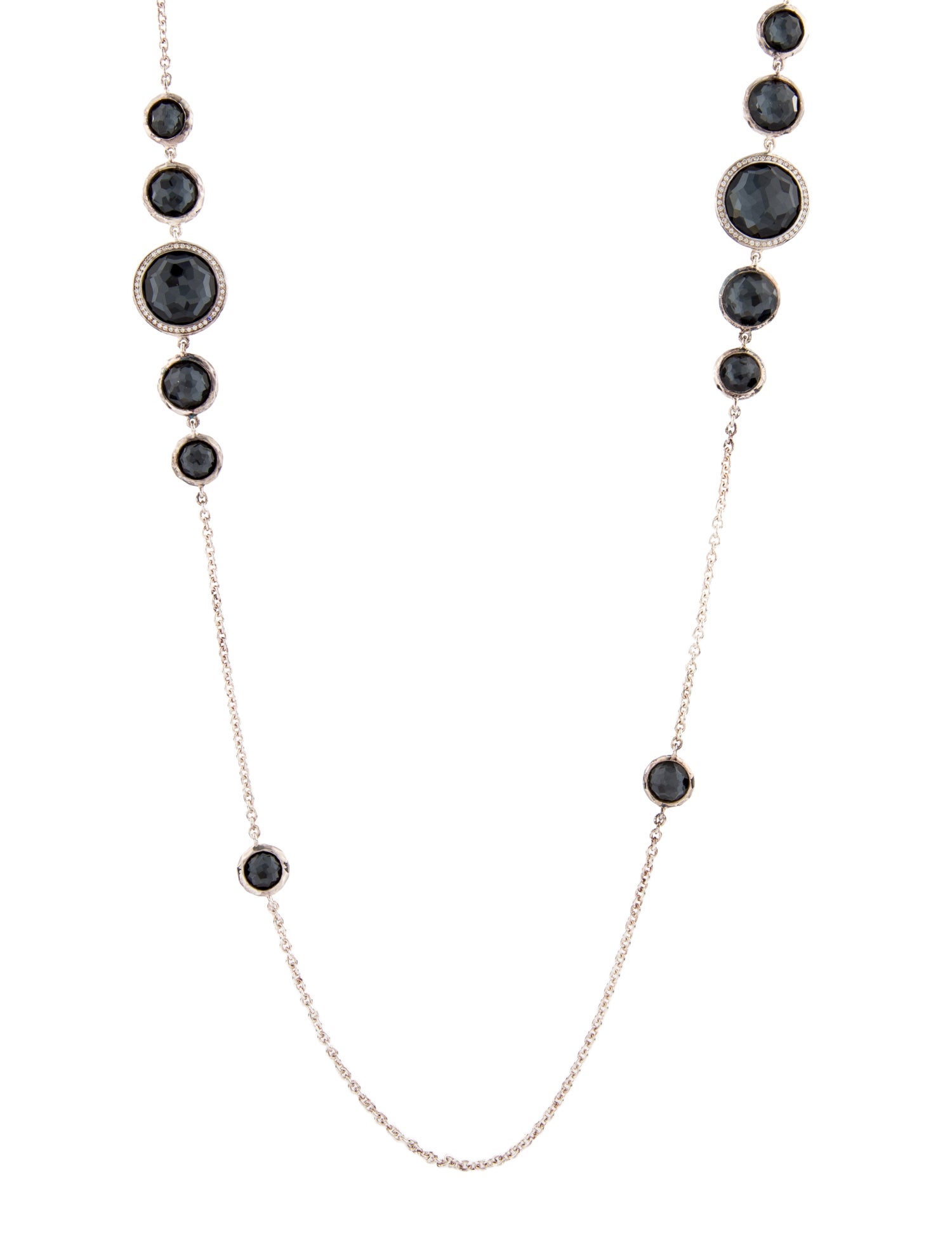 Ippolita Quartz Doublet & Diamond Station Necklace