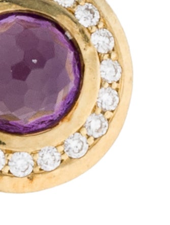 Ippolita 18K Amethyst & Diamond Small Necklace Pendant