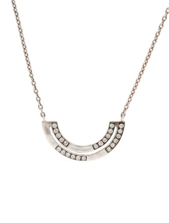 Ippolita Diamond Half Arc Senso Pendant Necklace