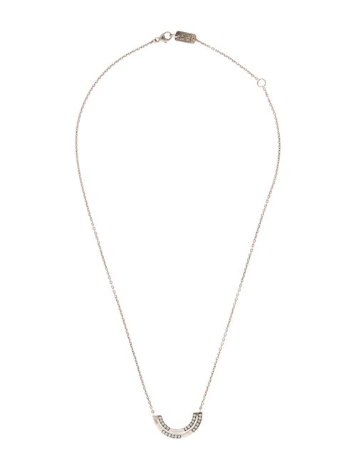 Ippolita Diamond Half Arc Senso Pendant Necklace