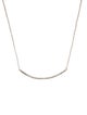 Ippolita Diamond Curve Bar Pendant Necklace