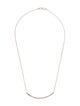Ippolita Diamond Curve Bar Pendant Necklace