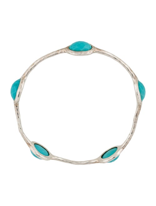 Ippolita Turquoise 5-Stone Station Bangle Bracelet
