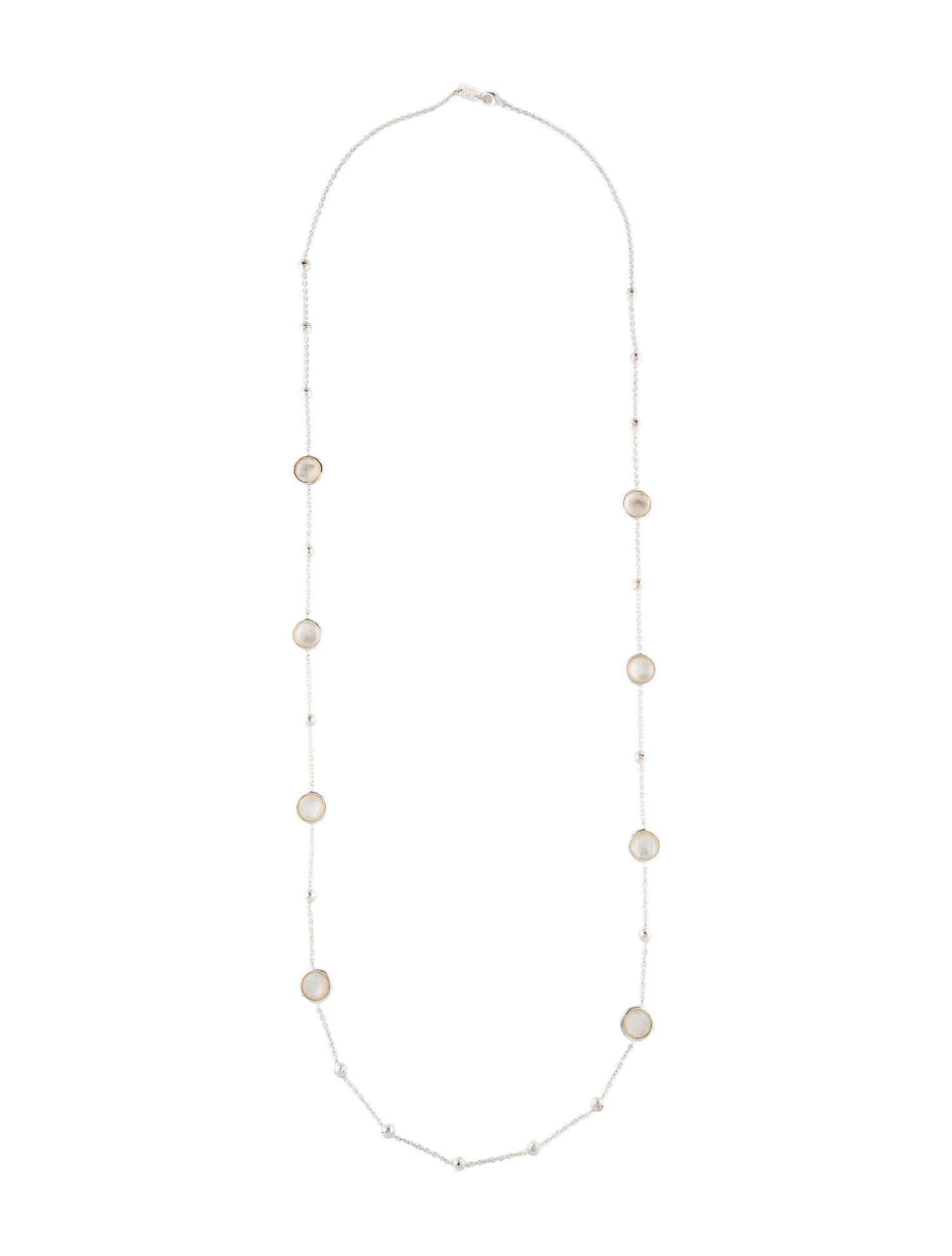 Ippolita Mother of Pearl & Quartz Lollipop Station Necklace