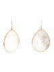 Ippolita 18K Mother of Pearl Jumbo Stone Teardrop Drop Earrings