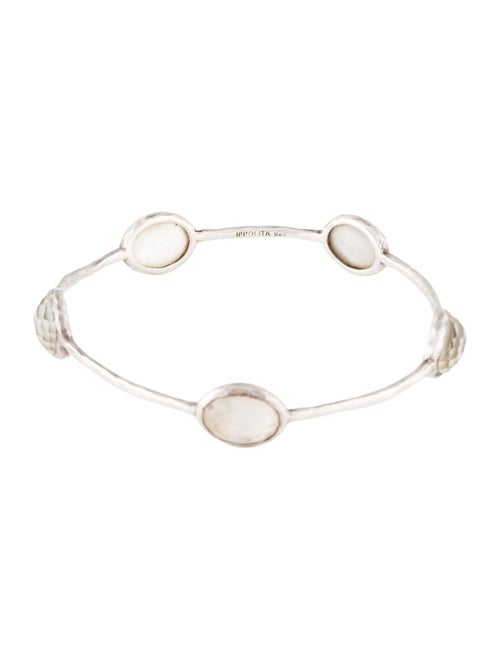Ippolita Mother Of Pearl & Quartz Doublet 5-Stone Bangle Bracelet