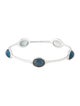 Ippolita Mother of Pearl & Quartz Doublet 5-Stone Bangle Bracelet