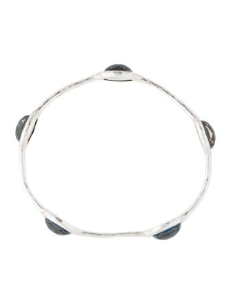 Ippolita Mother of Pearl & Quartz Doublet 5-Stone Bangle Bracelet