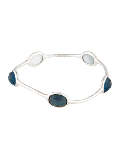Ippolita Mother-of-Pearl & Quartz 5 Stone Bangle Bracelet