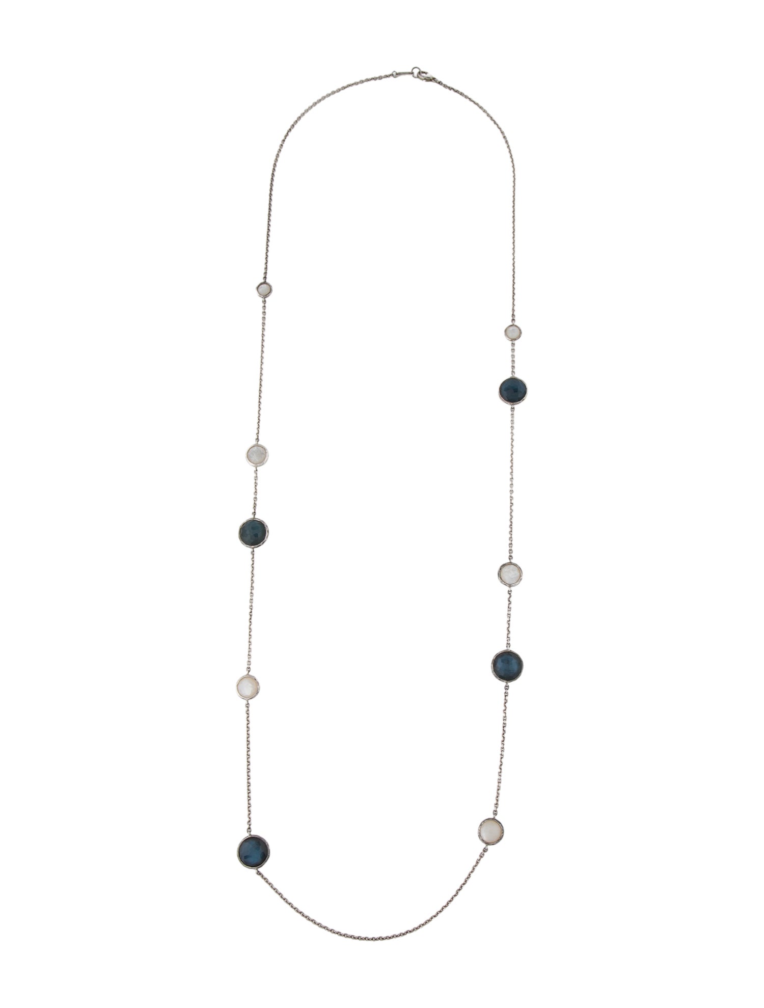 Ippolita Mother of Pearl & Quartz Station Necklace