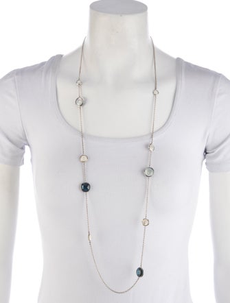 Ippolita Mother of Pearl & Quartz Station Necklace