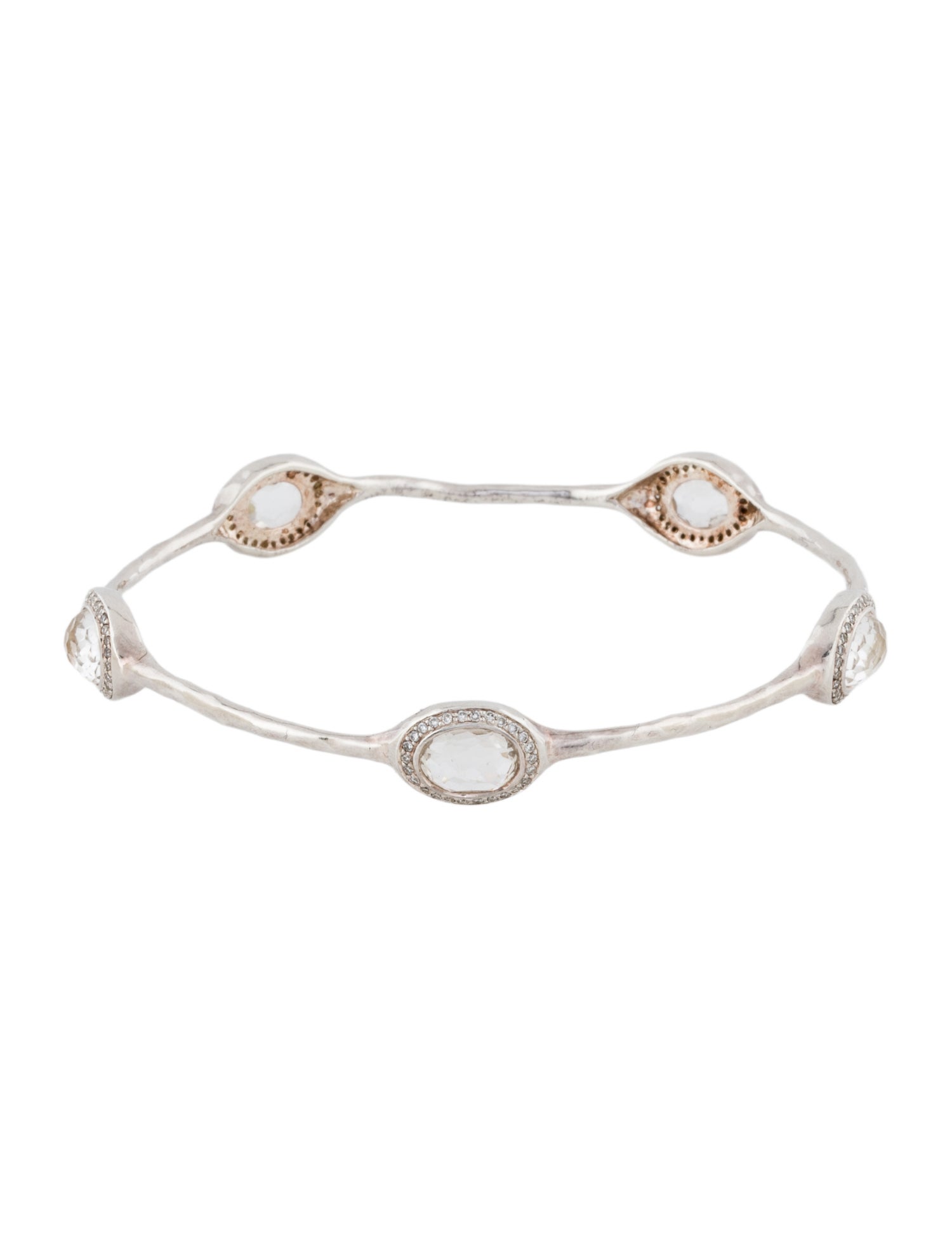 Ippolita Quartz & Diamond Station Bangle