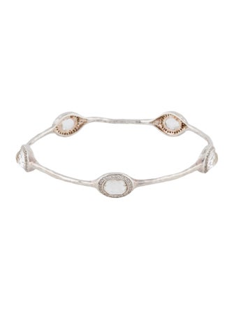 Ippolita Quartz & Diamond Station Bangle