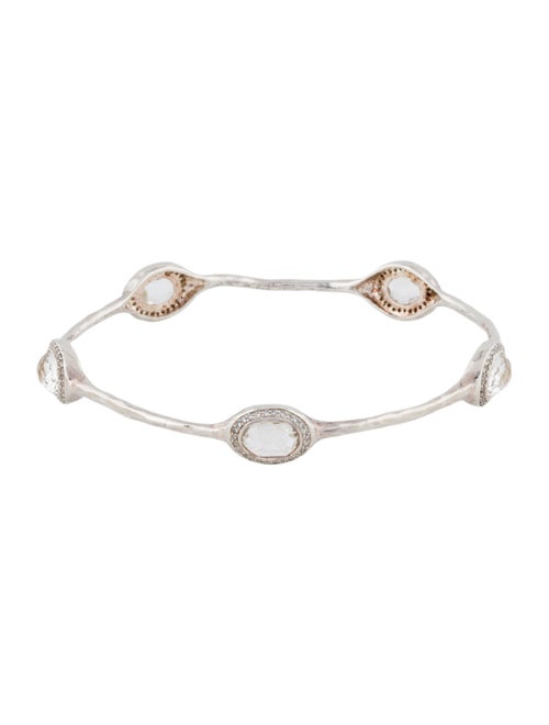 Ippolita Quartz & Diamond Station Bangle