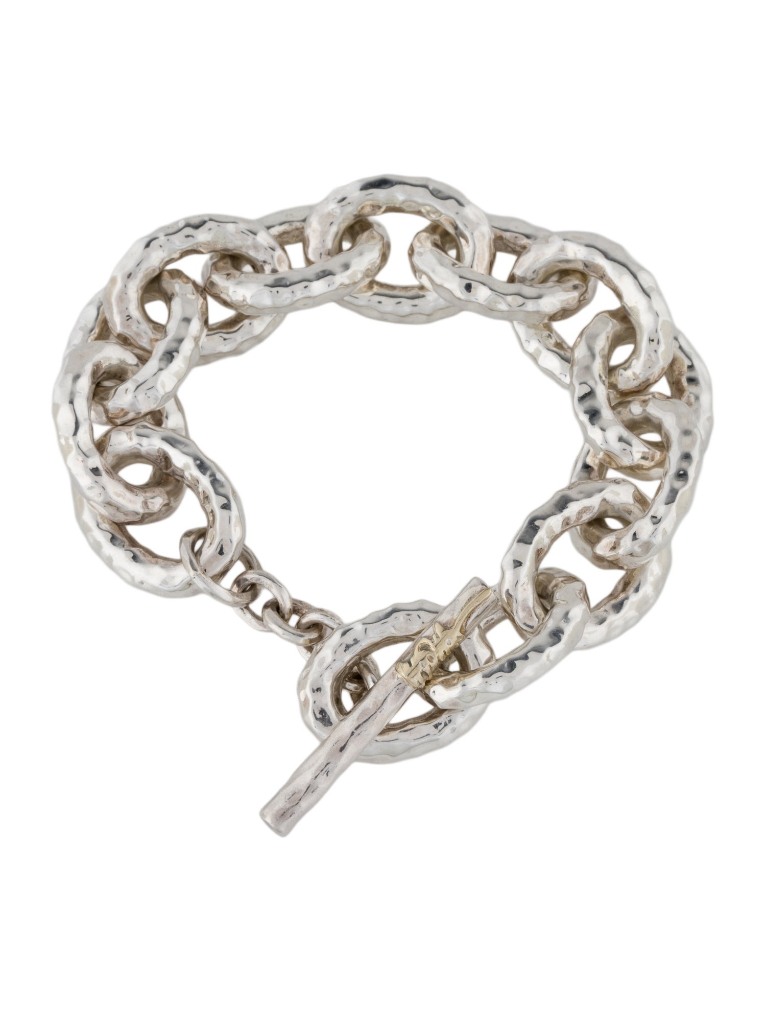 Ippolita Jumbo Hammered Bastille Link Bracelet