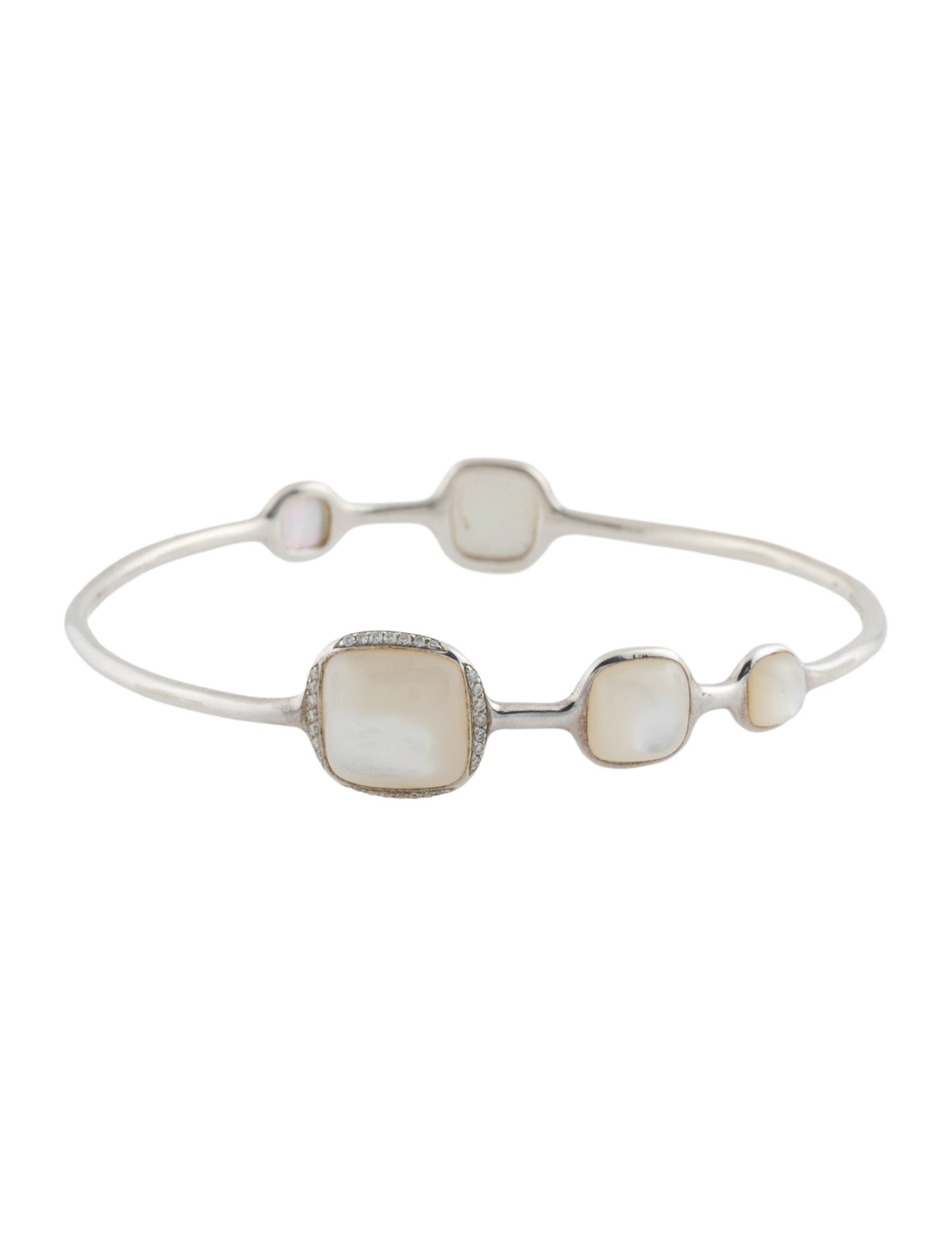 Ippolita Mother of Pearl & Diamond Station Bangle