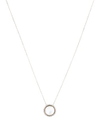 Ippolita Enamel, Mother of Pearl & Quartz Doublet & Diamond Pendant Necklace