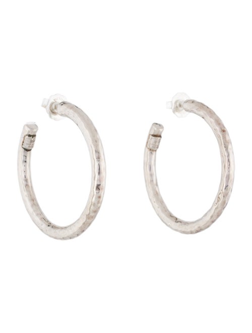 Ippolita Classico Medium Hammered Hoop Earrings