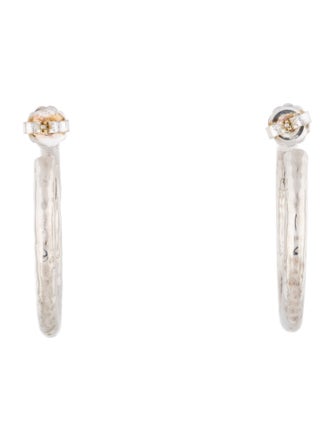 Ippolita Classico Medium Hammered Hoop Earrings