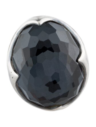 Ippolita Quartz & Hematine Doublet Prince Ring