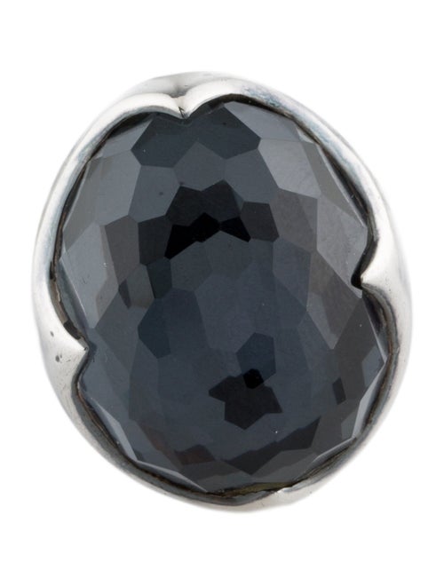Ippolita Quartz & Hematine Doublet Prince Ring