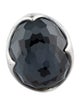 Ippolita Quartz & Hematine Doublet Prince Ring