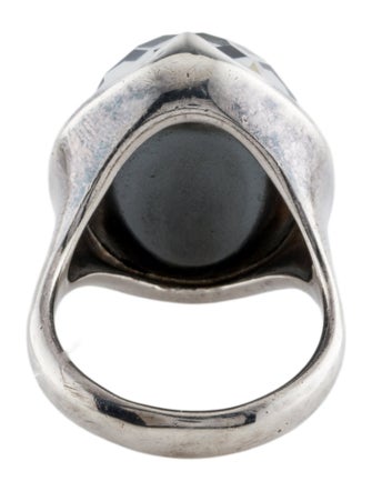 Ippolita Quartz & Hematine Doublet Prince Ring