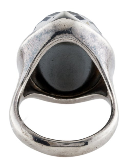 Ippolita Quartz & Hematine Doublet Prince Ring
