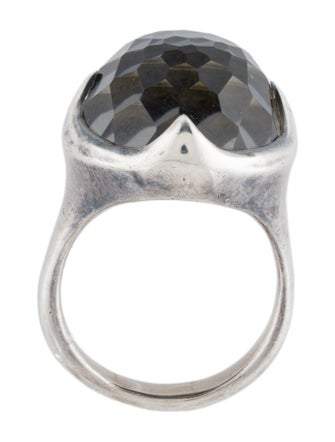 Ippolita Quartz & Hematine Doublet Prince Ring