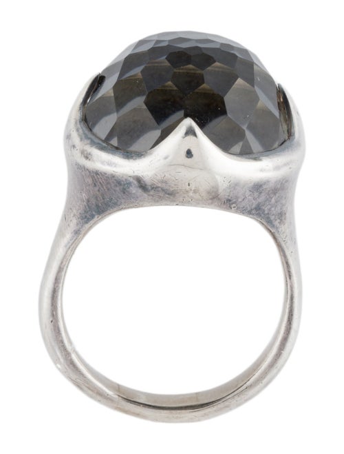 Ippolita Quartz & Hematine Doublet Prince Ring