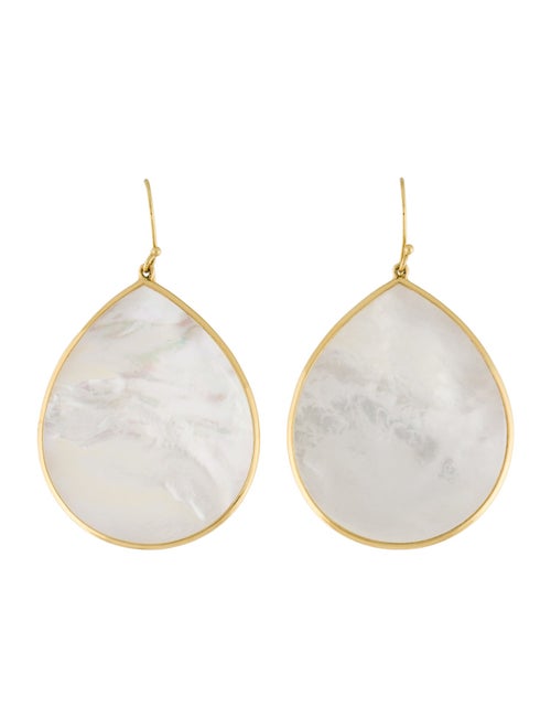 Ippolita 18K Mother of Pearl Jumbo Stone Teardrop Earrings