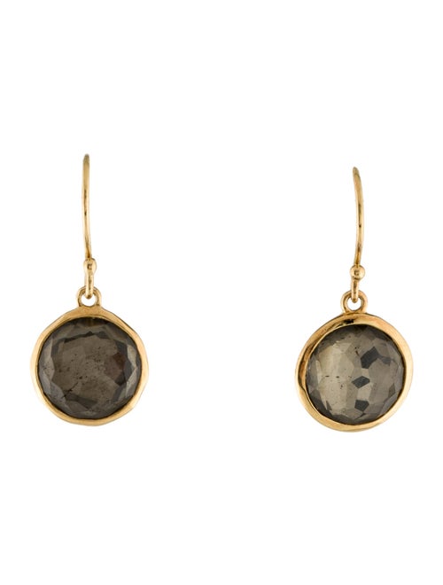 Ippolita 18K Quartz & Pyrite Doublet Drop Earrings