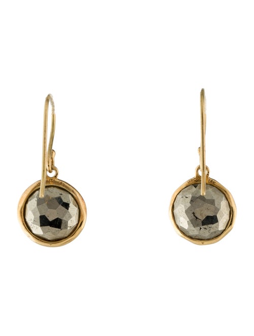 Ippolita 18K Quartz & Pyrite Doublet Drop Earrings