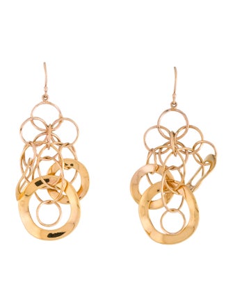 Ippolita Rosé Open Oval Cascade Chandelier Earrings