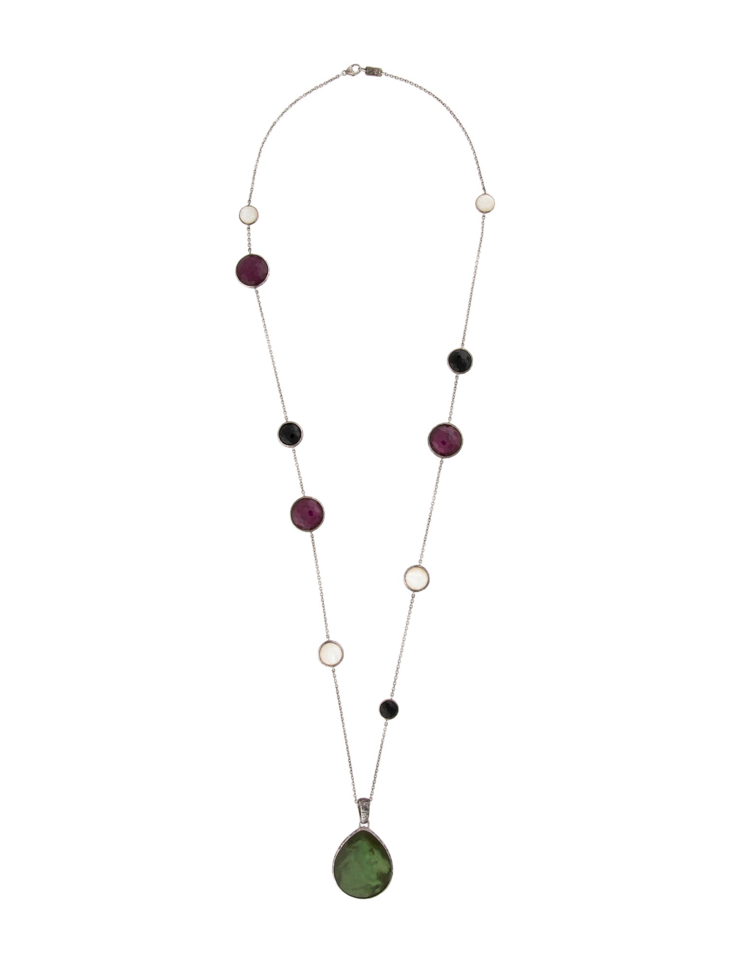 Ippolita Mother of Pearl & Multistone Lollipop Station Necklace