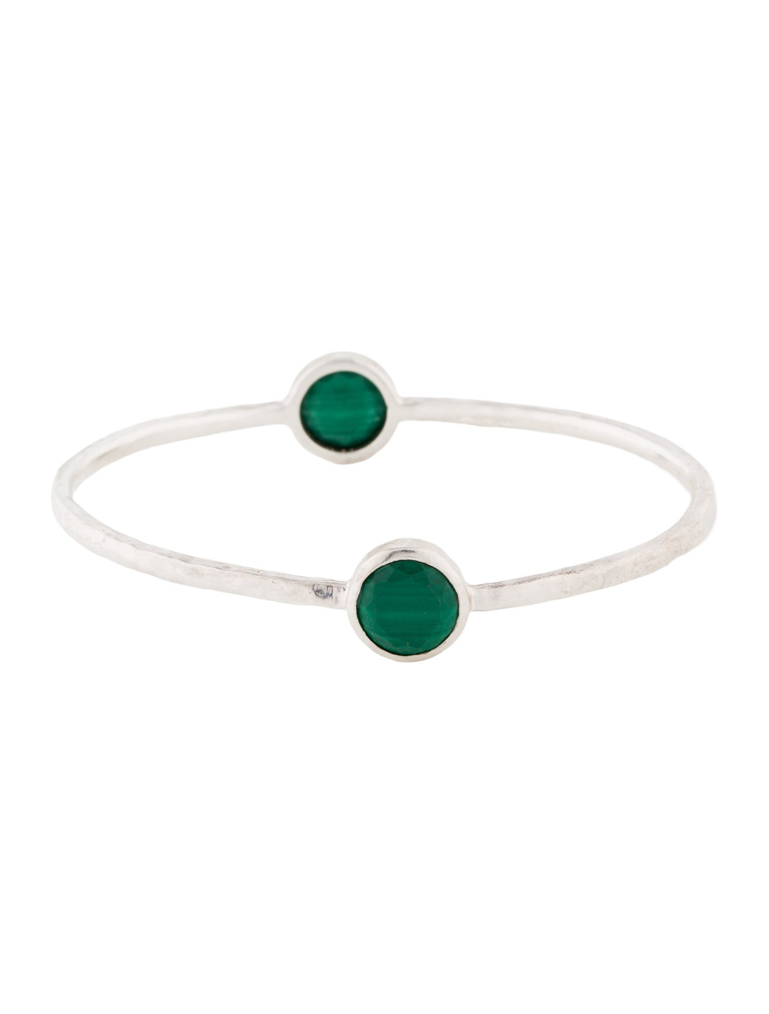 Ippolita Malachite 2-Stone Bangle Bracelet