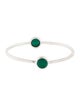 Ippolita Malachite 2-Stone Bangle Bracelet