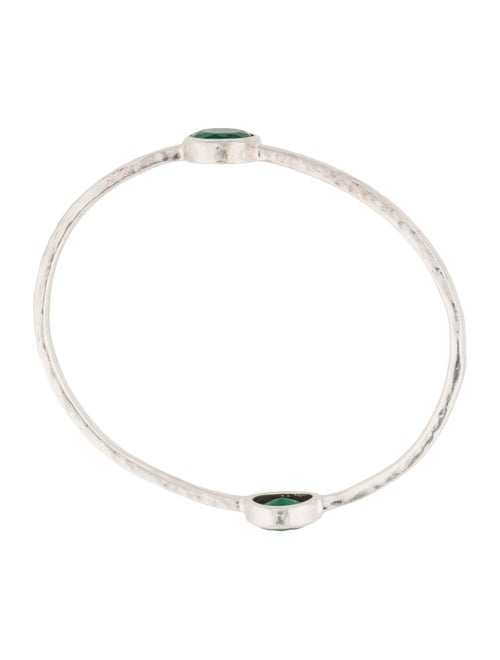 Ippolita Malachite 2-Stone Bangle Bracelet