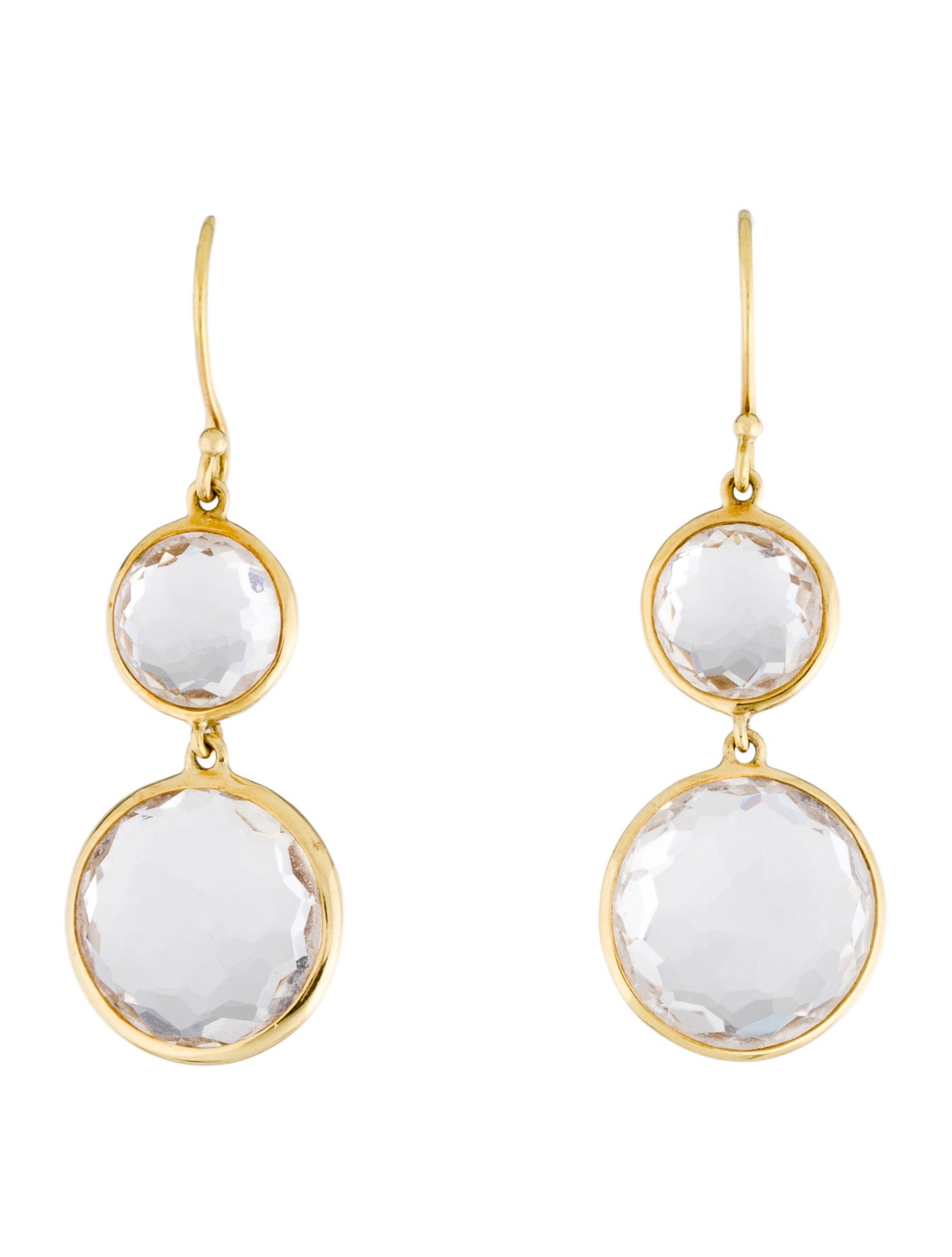 Ippolita 18K Quartz Double Drop Earrings