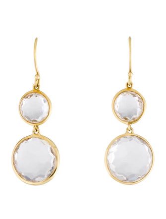 Ippolita 18K Quartz Double Drop Earrings