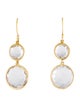 Ippolita 18K Quartz Double Drop Earrings