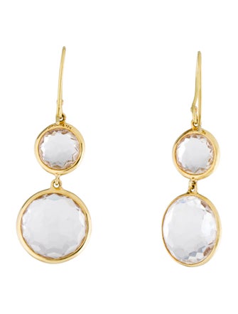 Ippolita 18K Quartz Double Drop Earrings