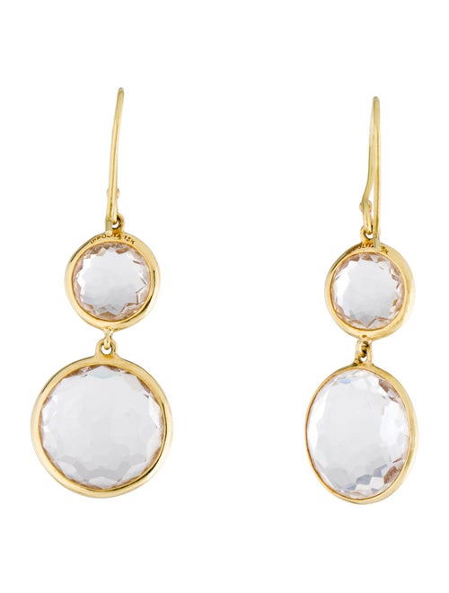 Ippolita 18K Quartz Double Drop Earrings