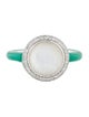 Ippolita Diamond-Accented Mother of Pearl & Quartz Doublet Carnevale Ring