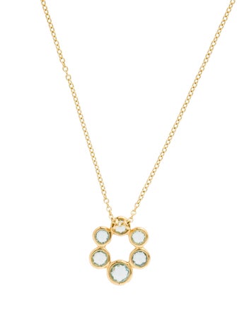 Ippolita Ippolita 18K Topaz Open Circle Pendant Necklace